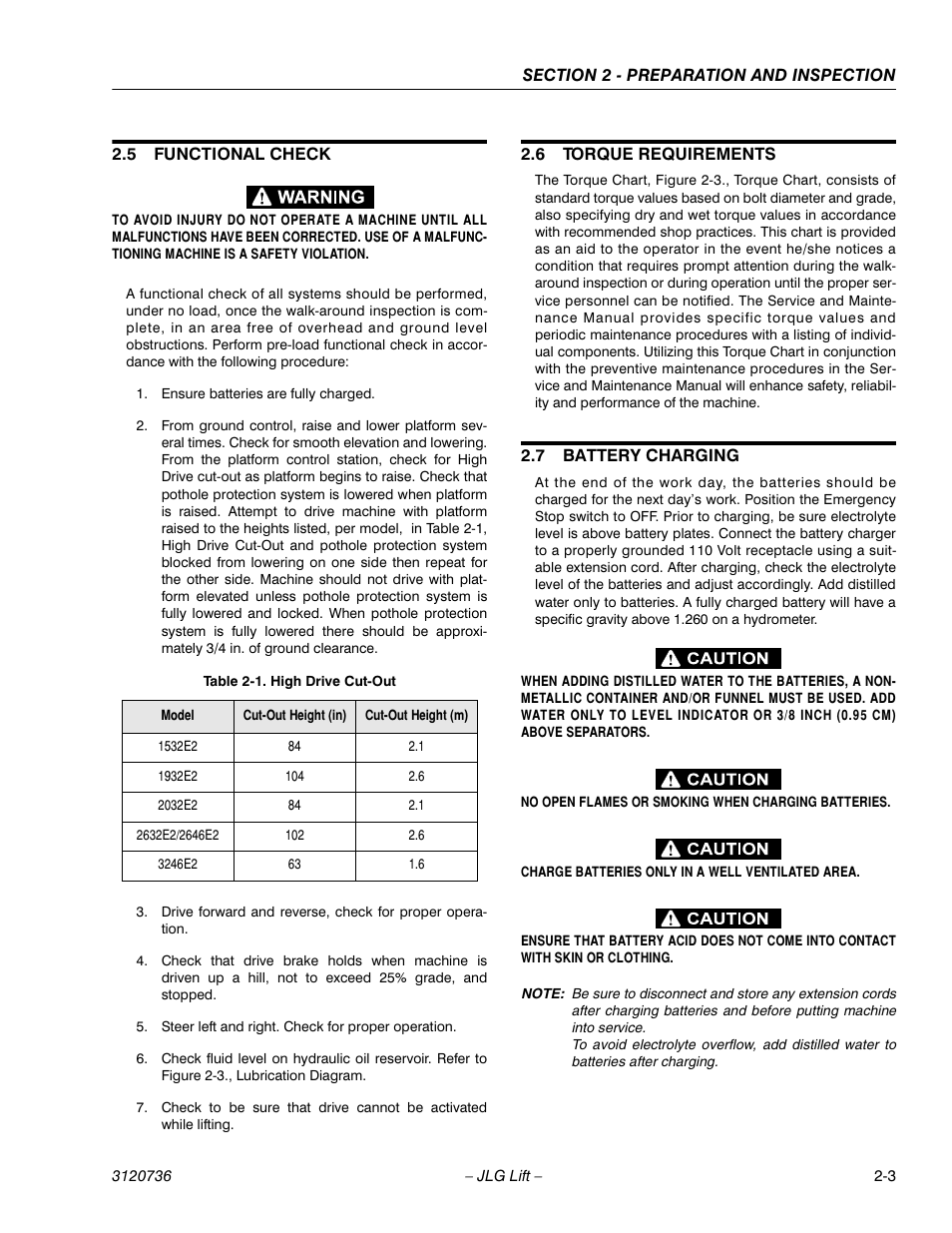 JLG 3246E2 ANSI Operator Manual User Manual | Page 17 / 66