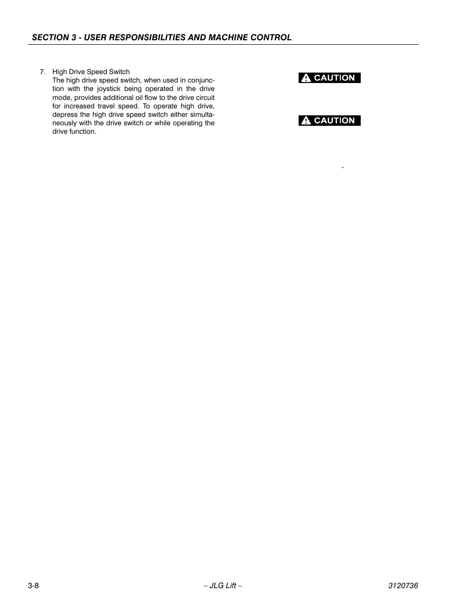 JLG 3246E2 ANSI Operator Manual User Manual | Page 34 / 66