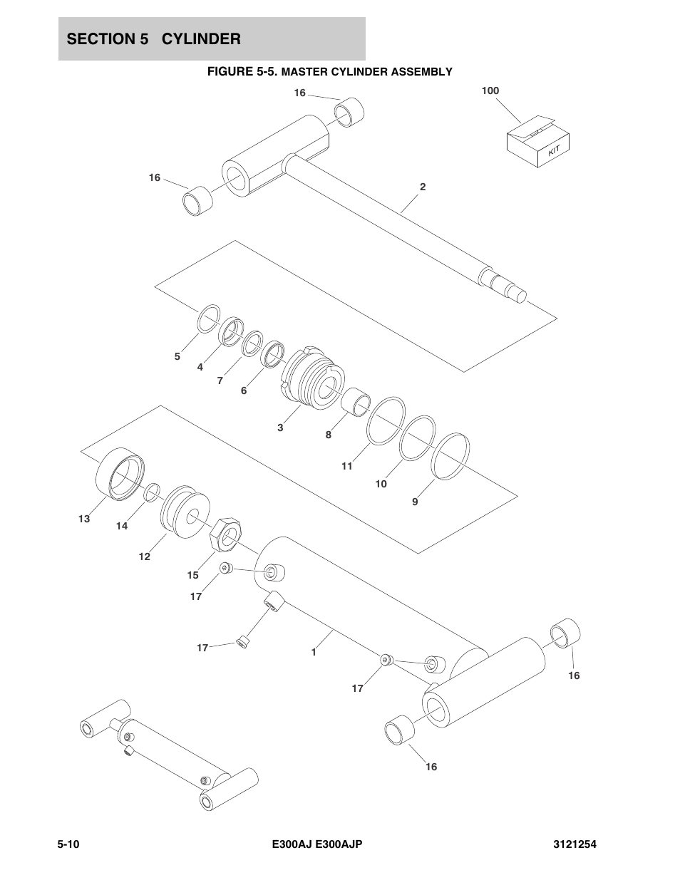 Figure 5-5. master cylinder assembly | JLG E300 Parts Manual User Manual | Page 102 / 162