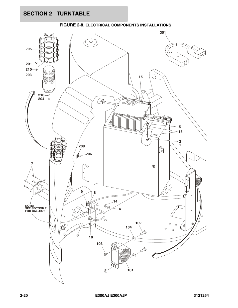Figure 2-8. electrical components installations | JLG E300 Parts Manual User Manual | Page 48 / 162