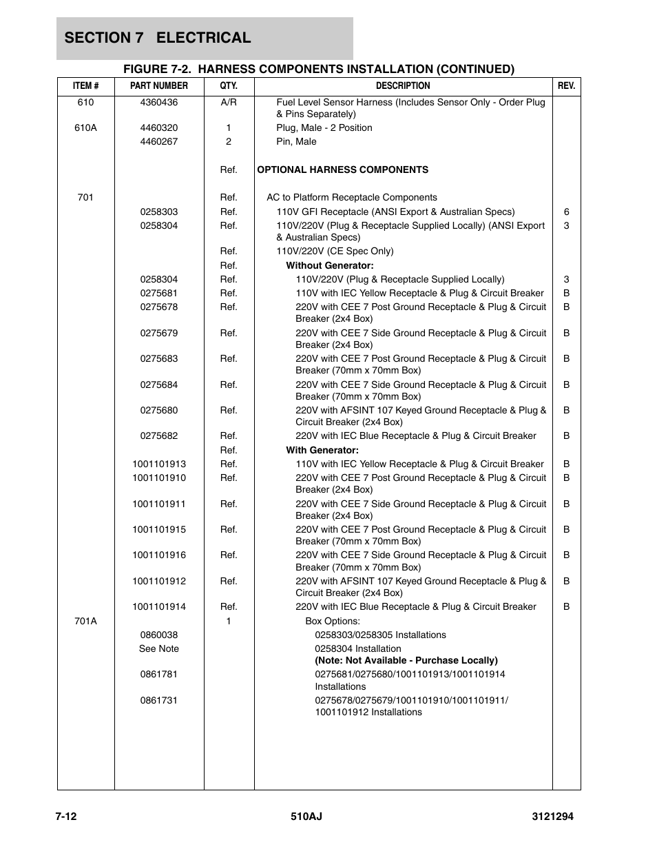 JLG 510AJ Parts Manual User Manual | Page 150 / 184