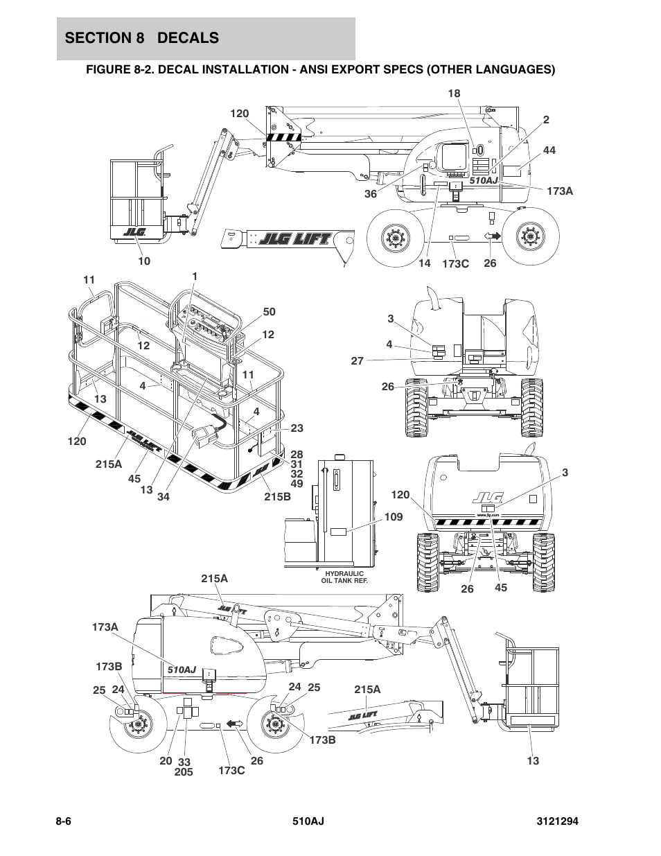 JLG 510AJ Parts Manual User Manual | Page 162 / 184