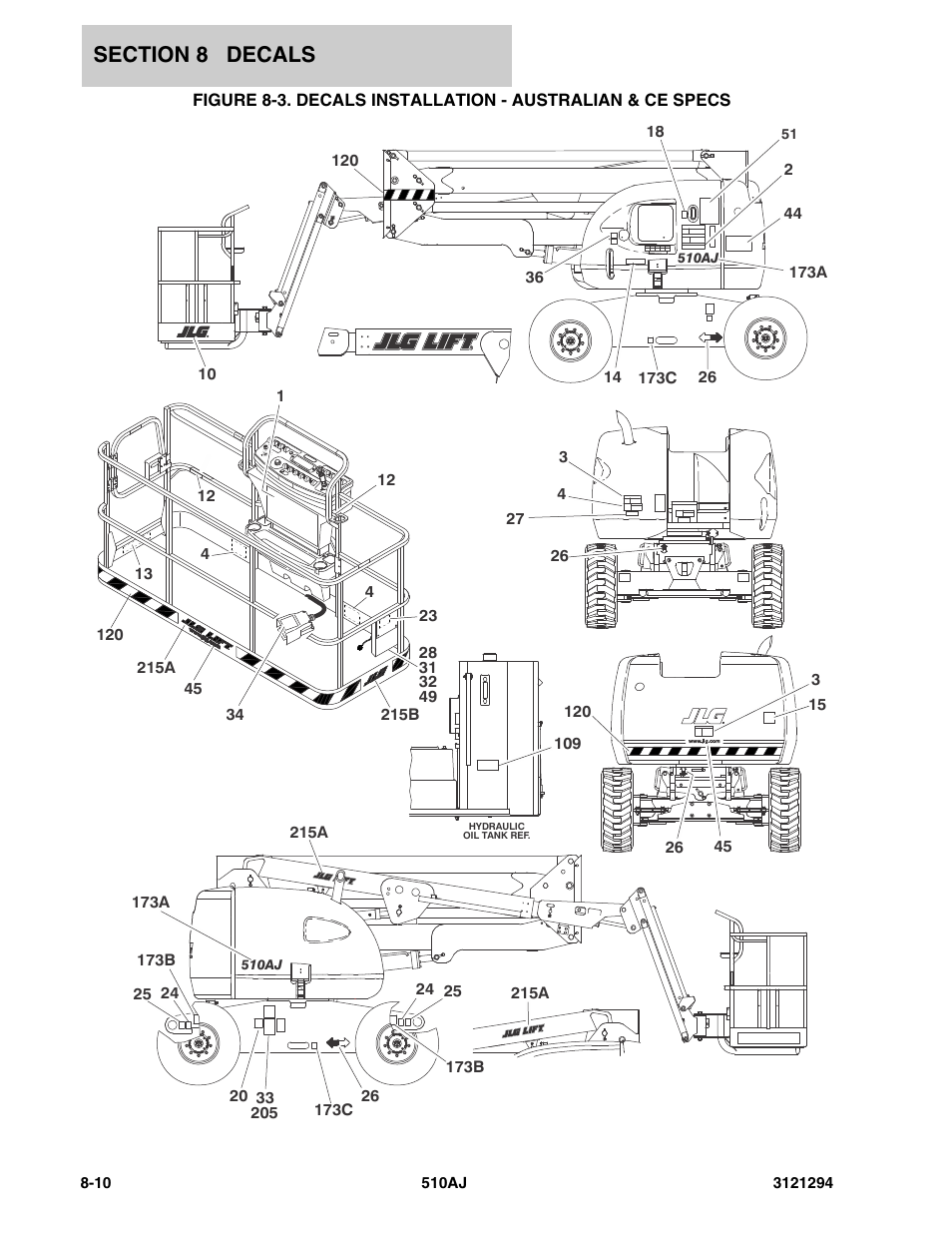 JLG 510AJ Parts Manual User Manual | Page 166 / 184