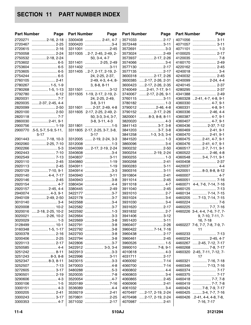 JLG 510AJ Parts Manual User Manual | Page 178 / 184