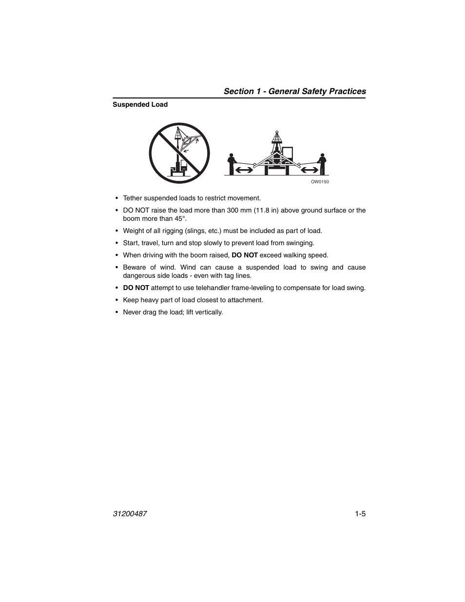 JLG 4009 Suspended Load Supplement Operator Manual User Manual | Page 13 / 46