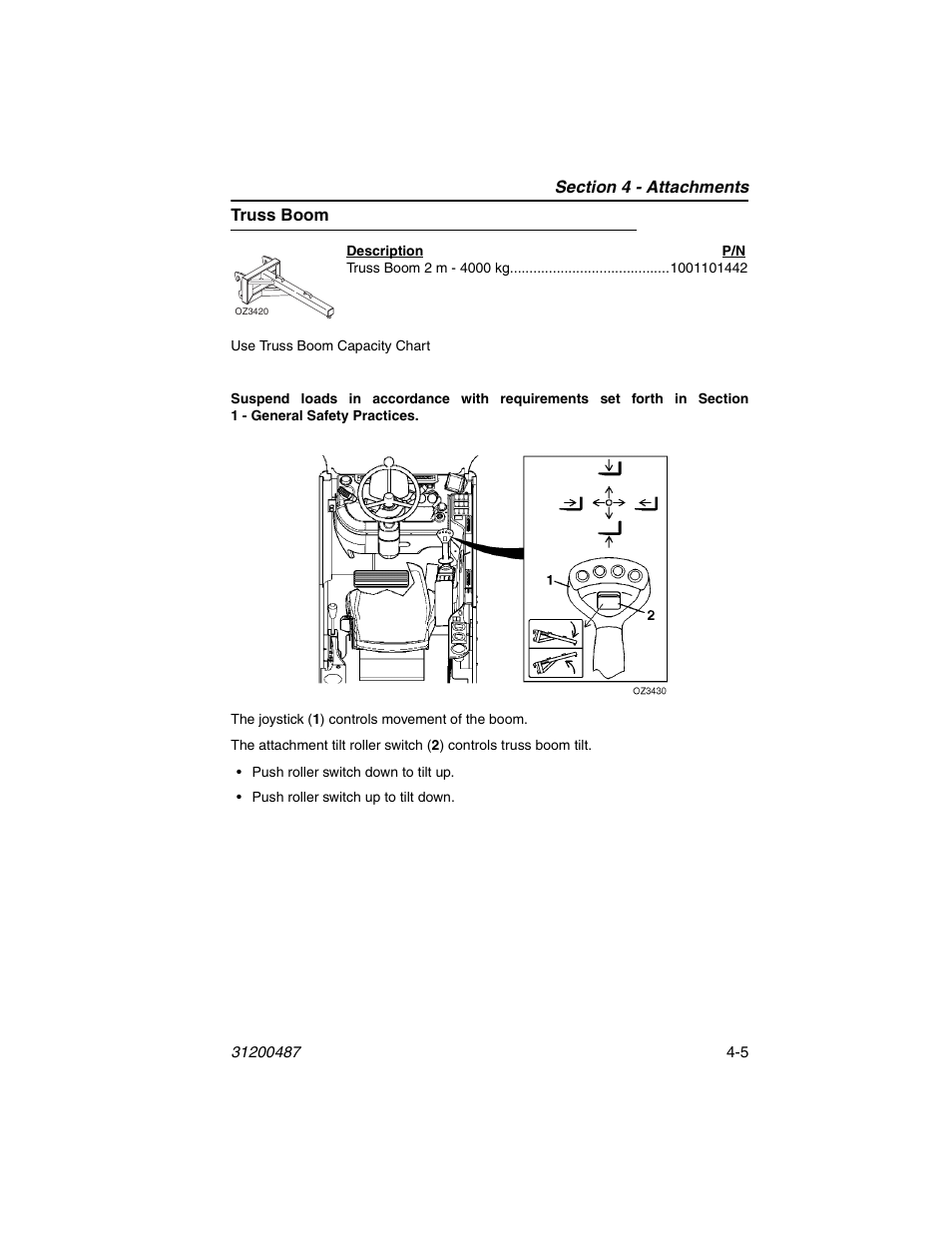 Truss boom, Truss boom -5 | JLG 4009 Suspended Load Supplement Operator Manual User Manual | Page 41 / 46
