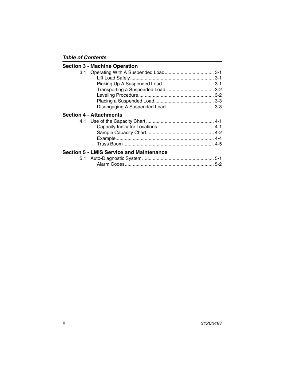 JLG 4009 Suspended Load Supplement Operator Manual User Manual | Page 8 / 46