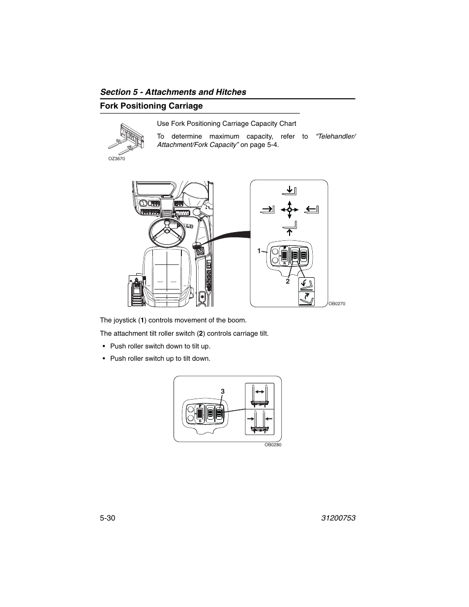 Fork positioning carriage, Fork positioning carriage -30 | JLG 4017PS Operator Manual User Manual | Page 122 / 202