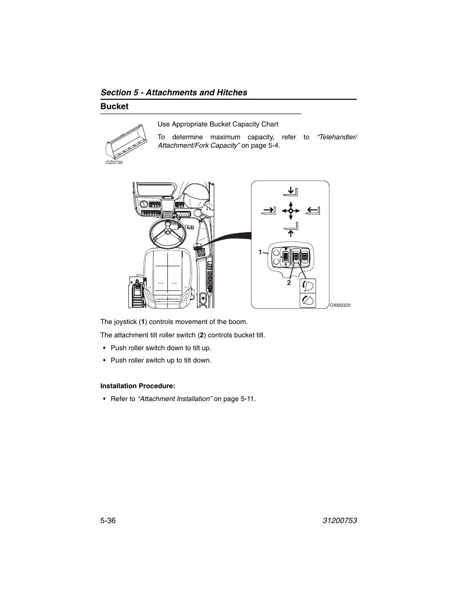 Bucket, Bucket -36 | JLG 4017PS Operator Manual User Manual | Page 128 / 202