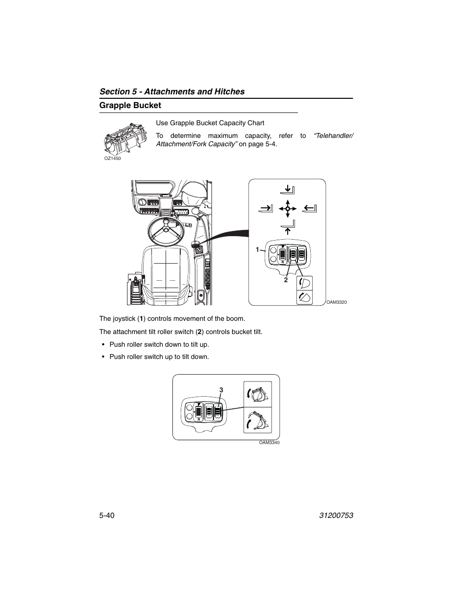 Grapple bucket, Grapple bucket -40 | JLG 4017PS Operator Manual User Manual | Page 132 / 202