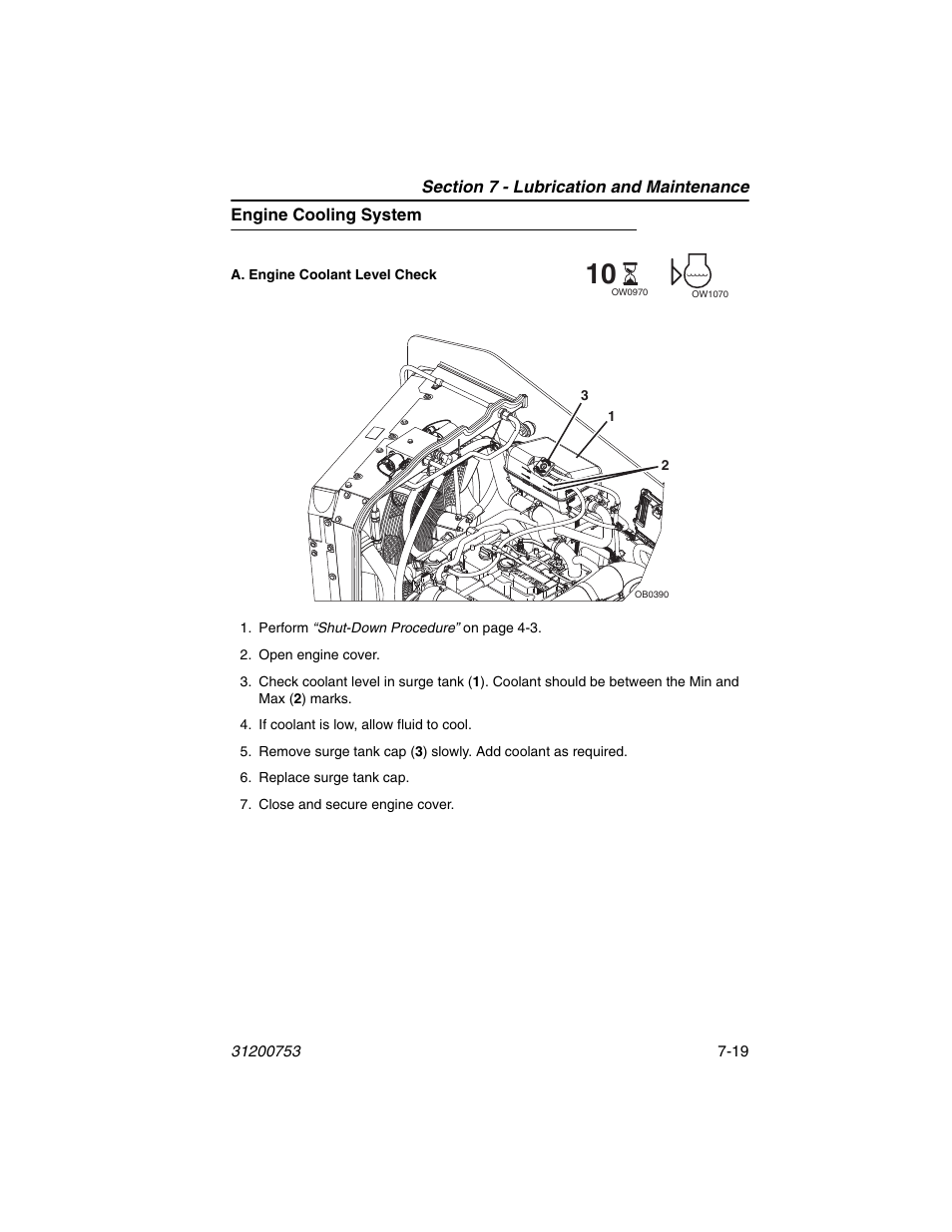 Engine cooling system, Engine cooling system -19 | JLG 4017PS Operator Manual User Manual | Page 171 / 202