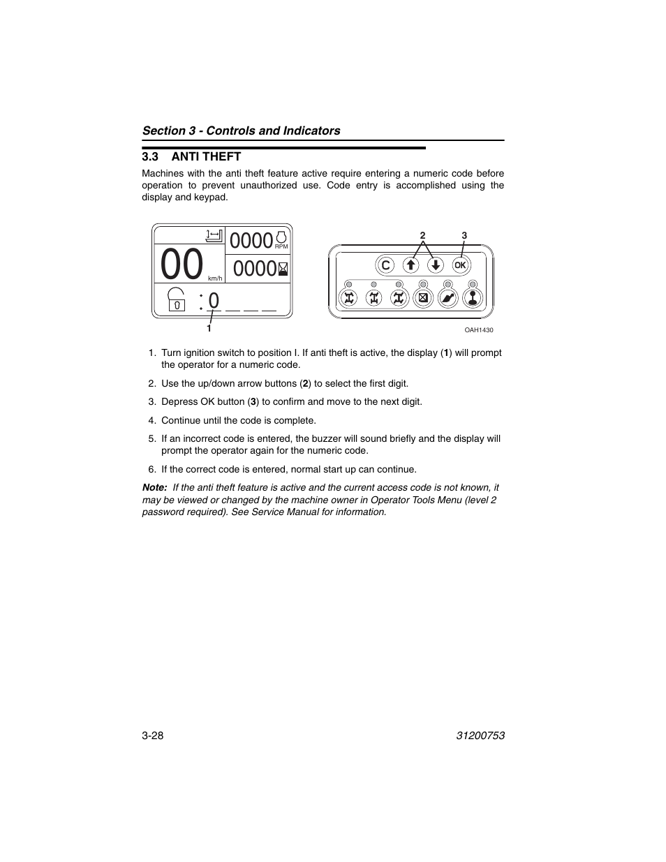 3 anti theft, 3 anti theft -28 | JLG 4017PS Operator Manual User Manual | Page 72 / 202