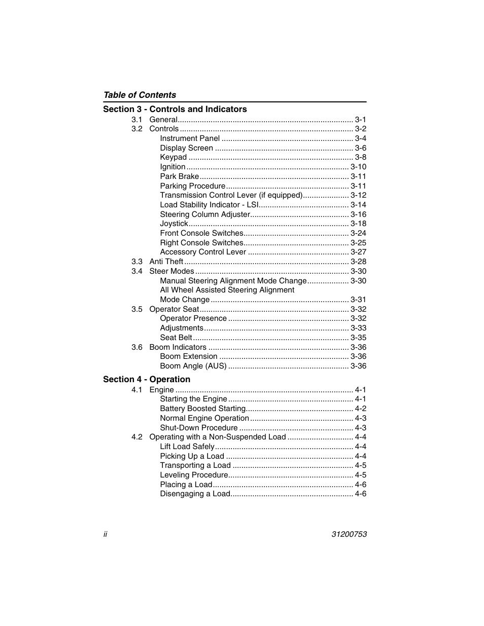 JLG 4017PS Operator Manual User Manual | Page 8 / 202