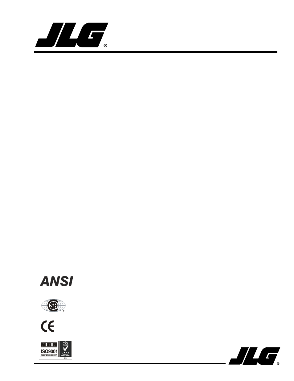 JLG DVSP Series Operator Manual User Manual | 62 pages
