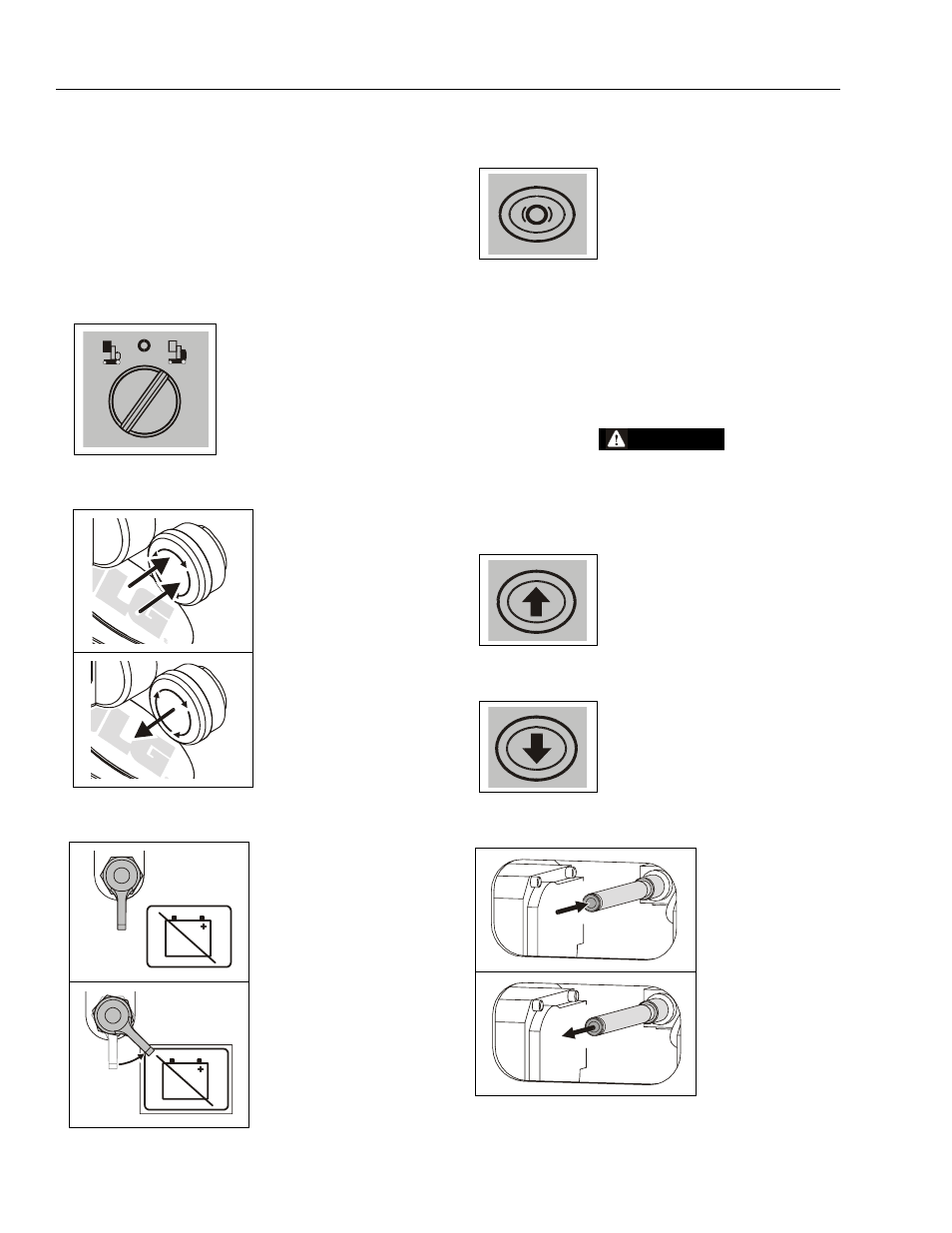 5 ground control station - operation, Main power selector switch, Emergency stop/shut down button | Master disconnect switch - (ee option only), Brake release button, Platform up, Platform down, Manual descent control valve, Ground control station - operation -4 | JLG DVSP Series Operator Manual User Manual | Page 24 / 62