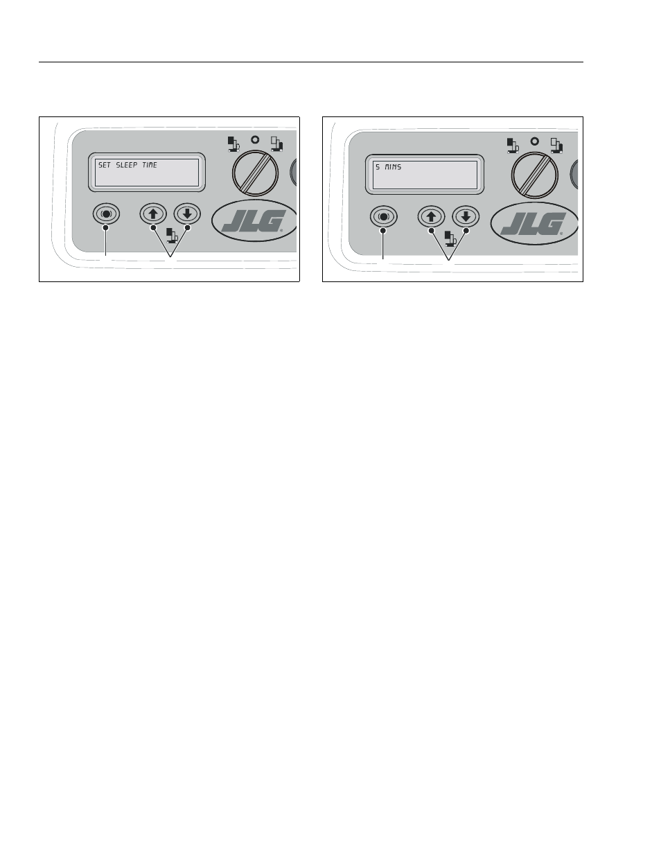 Selecting programmable item to adjust, Adjusting programmable setting | JLG DVSP Series Operator Manual User Manual | Page 30 / 62