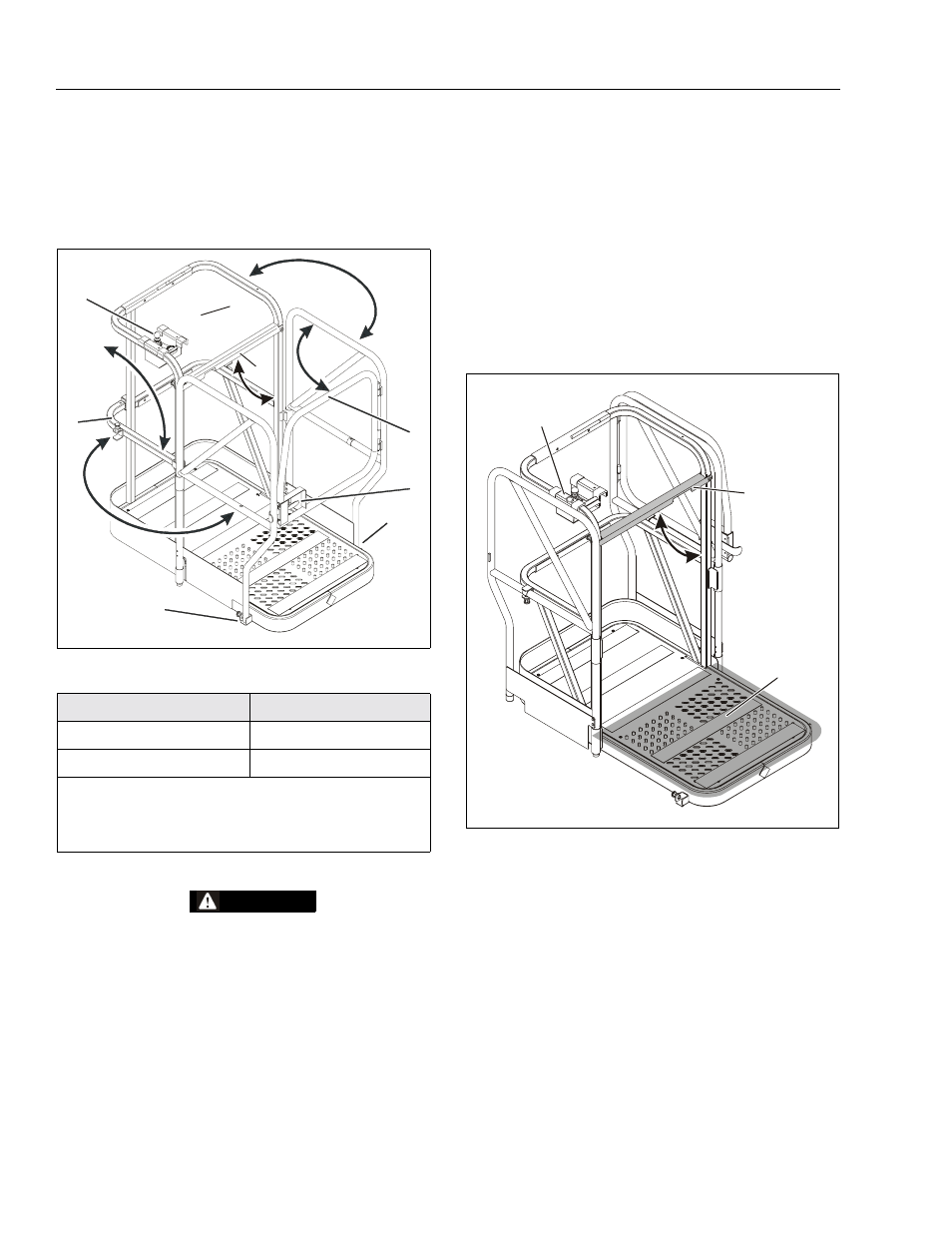 Stockpicking platform operation, Stockpicking platform operation -20, Caution | Ce specification machines, Non-ce units | JLG DVSP Series Operator Manual User Manual | Page 40 / 62