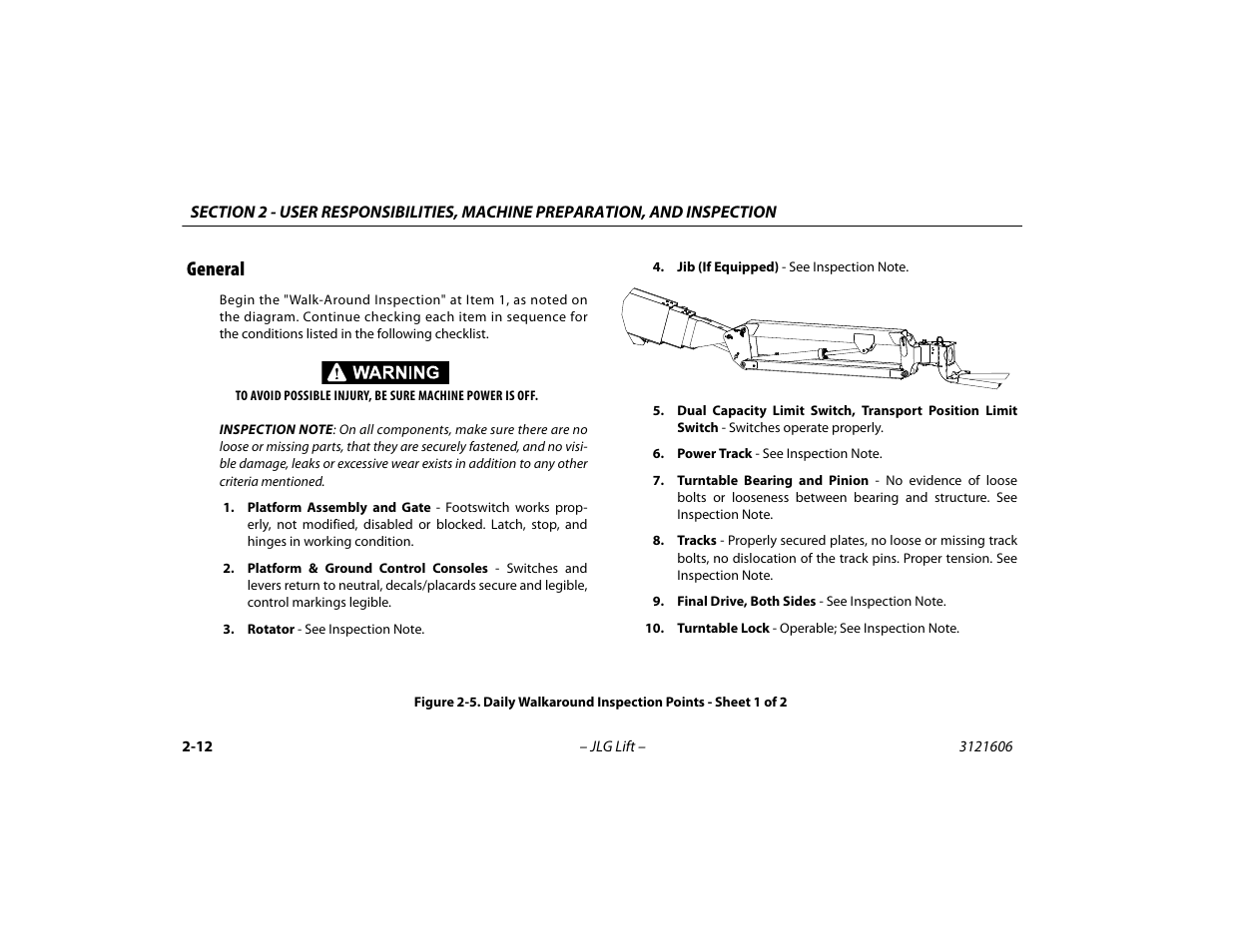 General -12, General | JLG 600SC_660SJC Operator Manual User Manual | Page 32 / 104