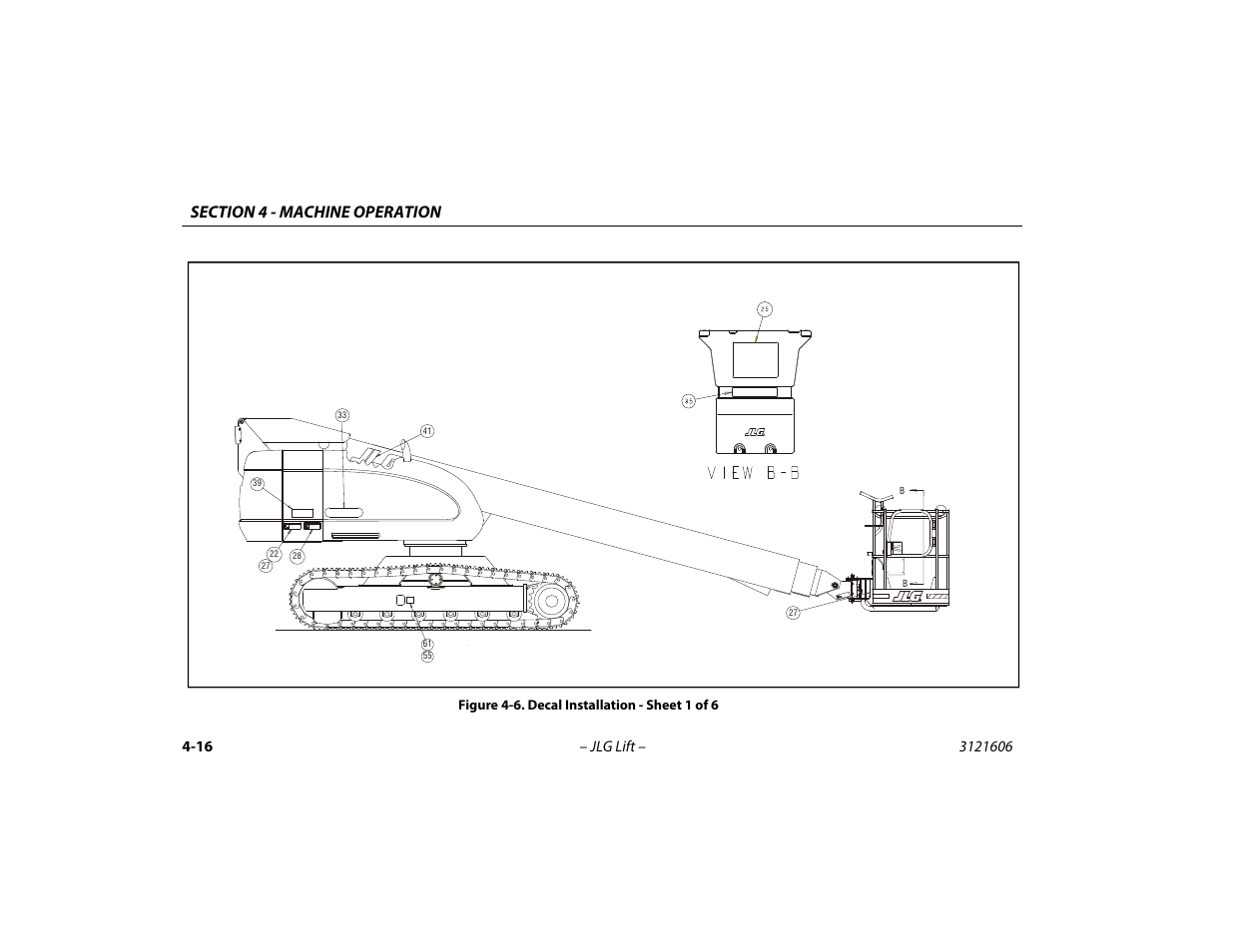 Decal installation - sheet 1 of 6 -16 | JLG 600SC_660SJC Operator Manual User Manual | Page 68 / 104