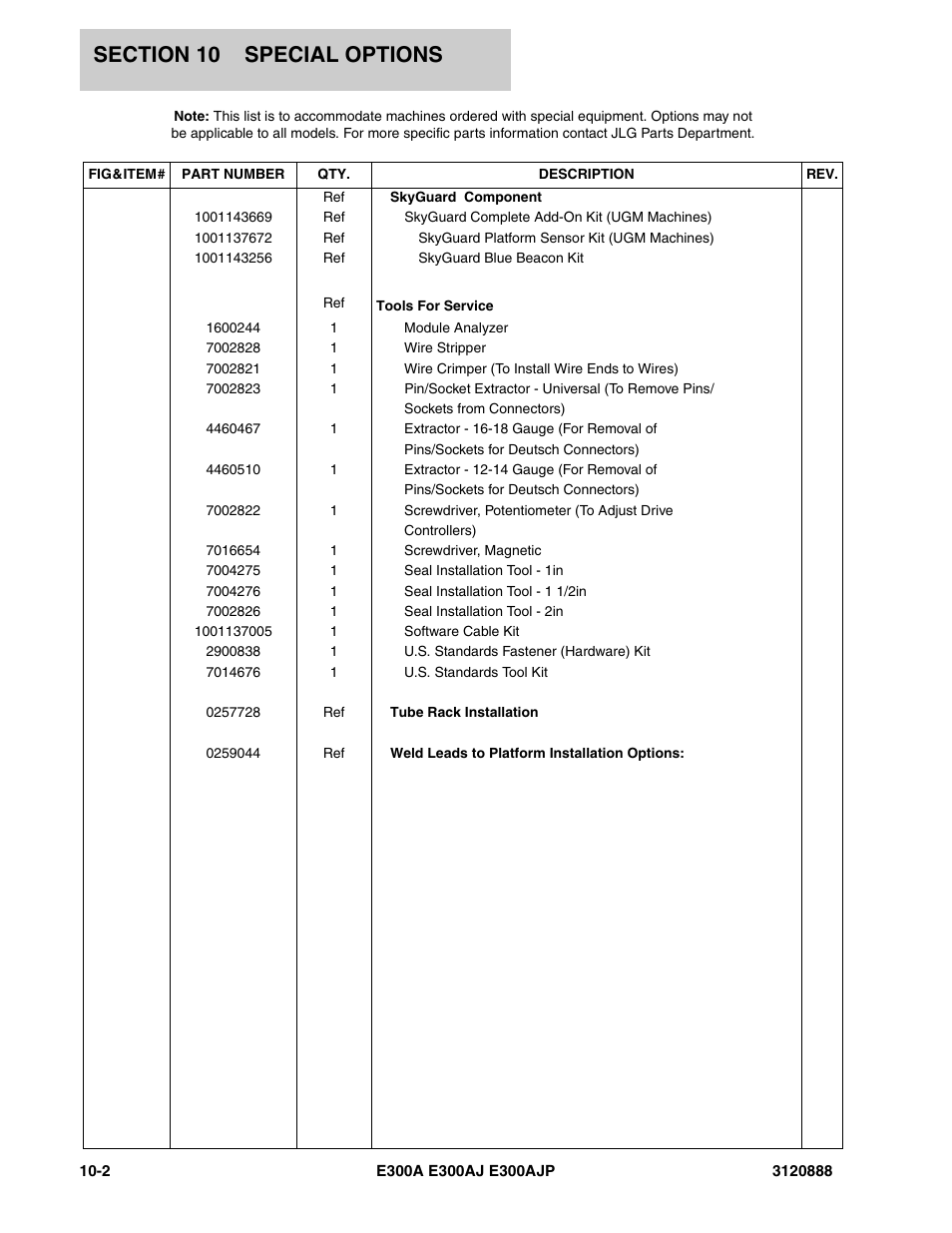 JLG E300 Parts Manual User Manual | Page 188 / 198