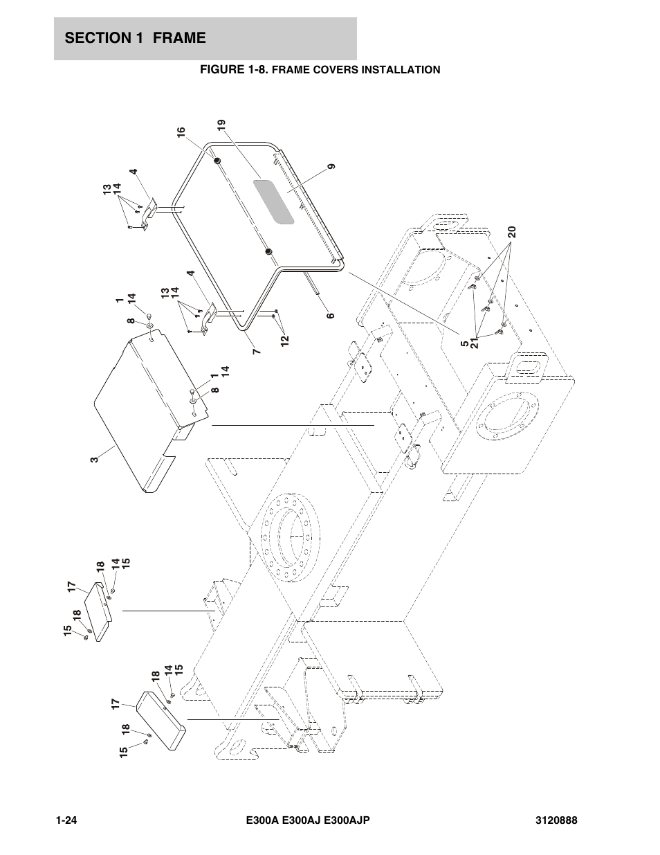 Figure 1-8. frame covers installation | JLG E300 Parts Manual User Manual | Page 30 / 198