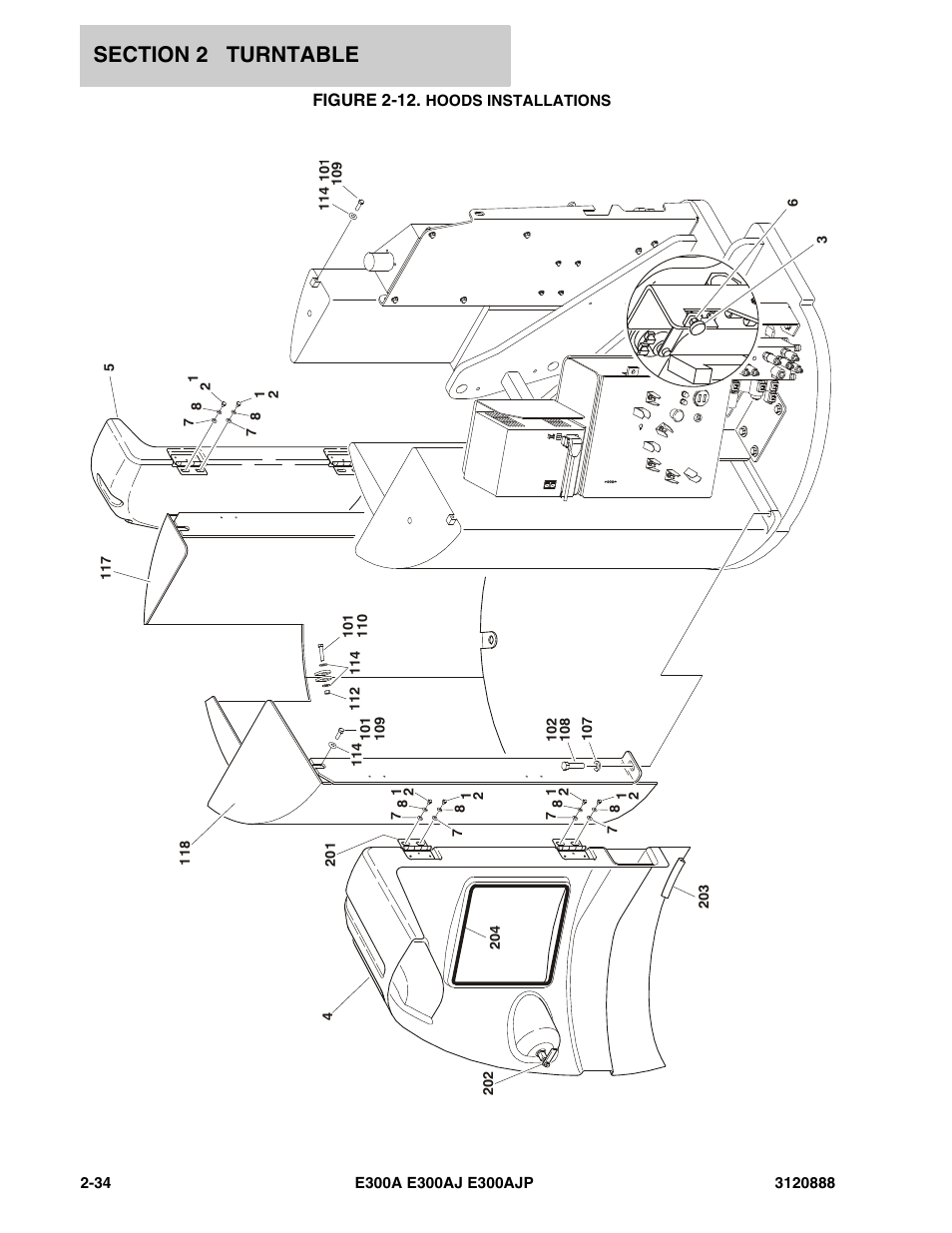 Figure 2-12. hoods installations | JLG E300 Parts Manual User Manual | Page 68 / 198