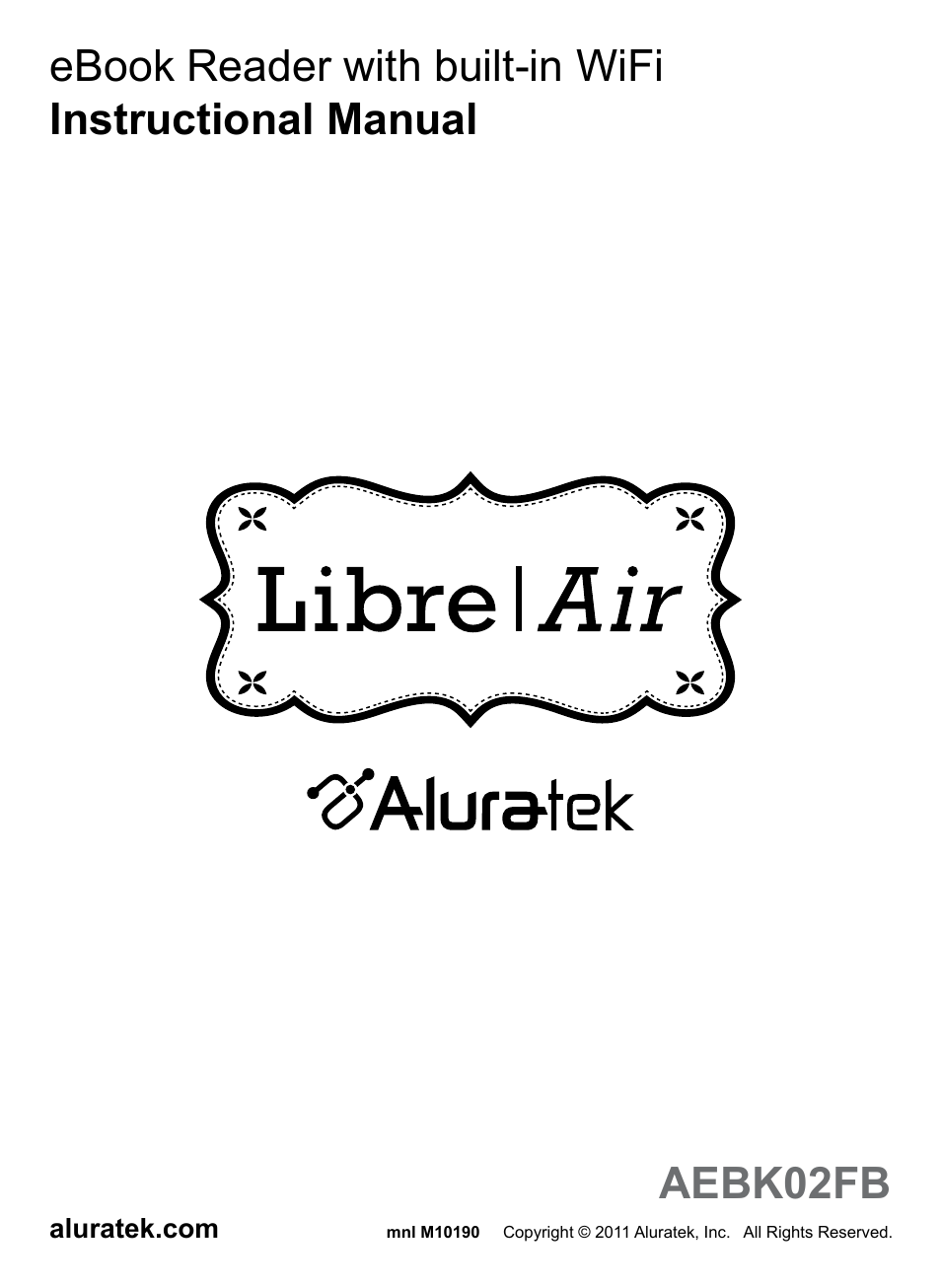 Aluratek AEBK02FB User Manual | 36 pages