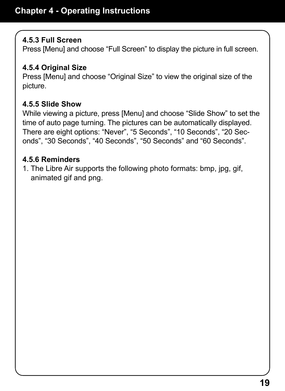 Aluratek AEBK02FB User Manual | Page 19 / 36
