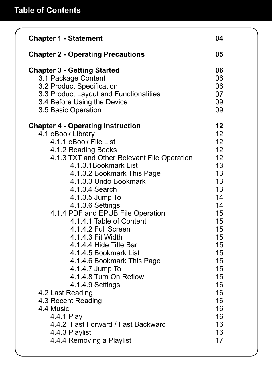Aluratek AEBK02FB User Manual | Page 2 / 36