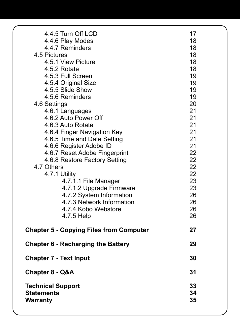 Aluratek AEBK02FB User Manual | Page 3 / 36