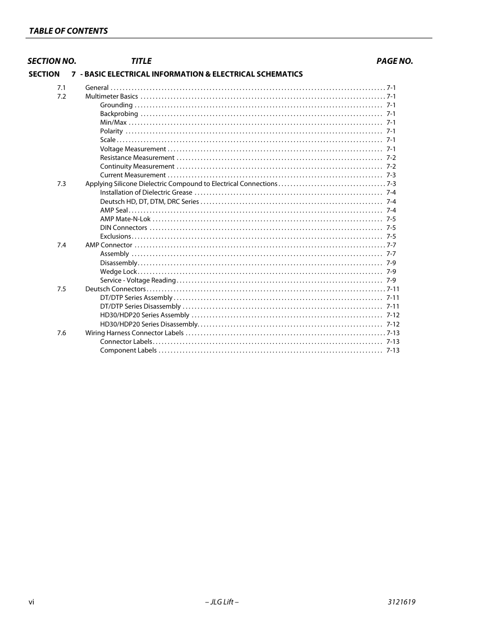 JLG 1850SJ Service Manual User Manual | Page 10 / 452