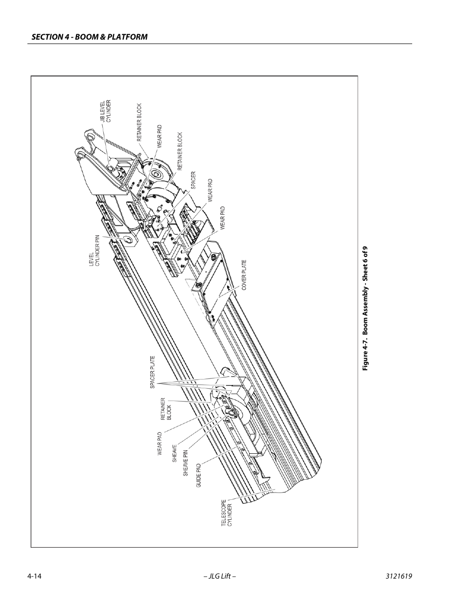 Boom assembly - sheet 6 of 9 -14 | JLG 1850SJ Service Manual User Manual | Page 100 / 452