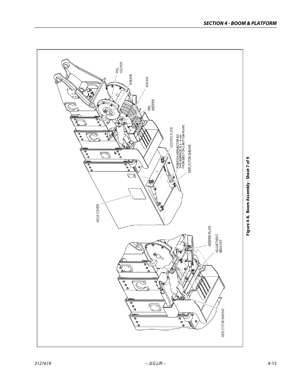 Boom assembly - sheet 7 of 9 -15 | JLG 1850SJ Service Manual User Manual | Page 101 / 452