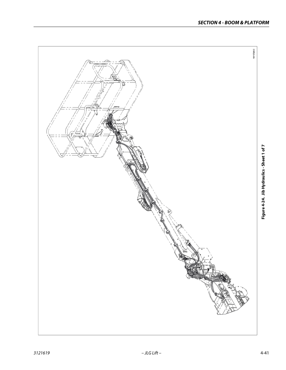 Jib hydraulics - sheet 1 of 7 -41 | JLG 1850SJ Service Manual User Manual | Page 127 / 452