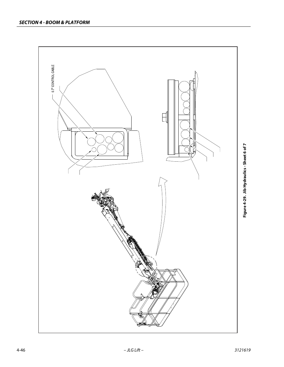 Jib hydraulics - sheet 6 of 7 -46 | JLG 1850SJ Service Manual User Manual | Page 132 / 452