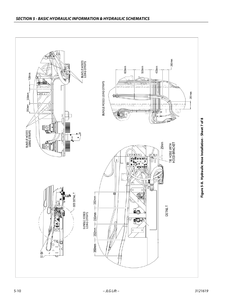 Hydraulic hose installation - sheet 7 of 8 -10 | JLG 1850SJ Service Manual User Manual | Page 180 / 452