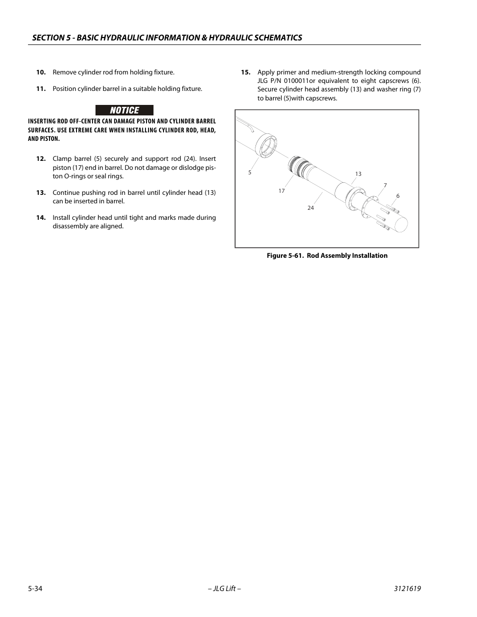 Rod assembly installation -34 | JLG 1850SJ Service Manual User Manual | Page 204 / 452