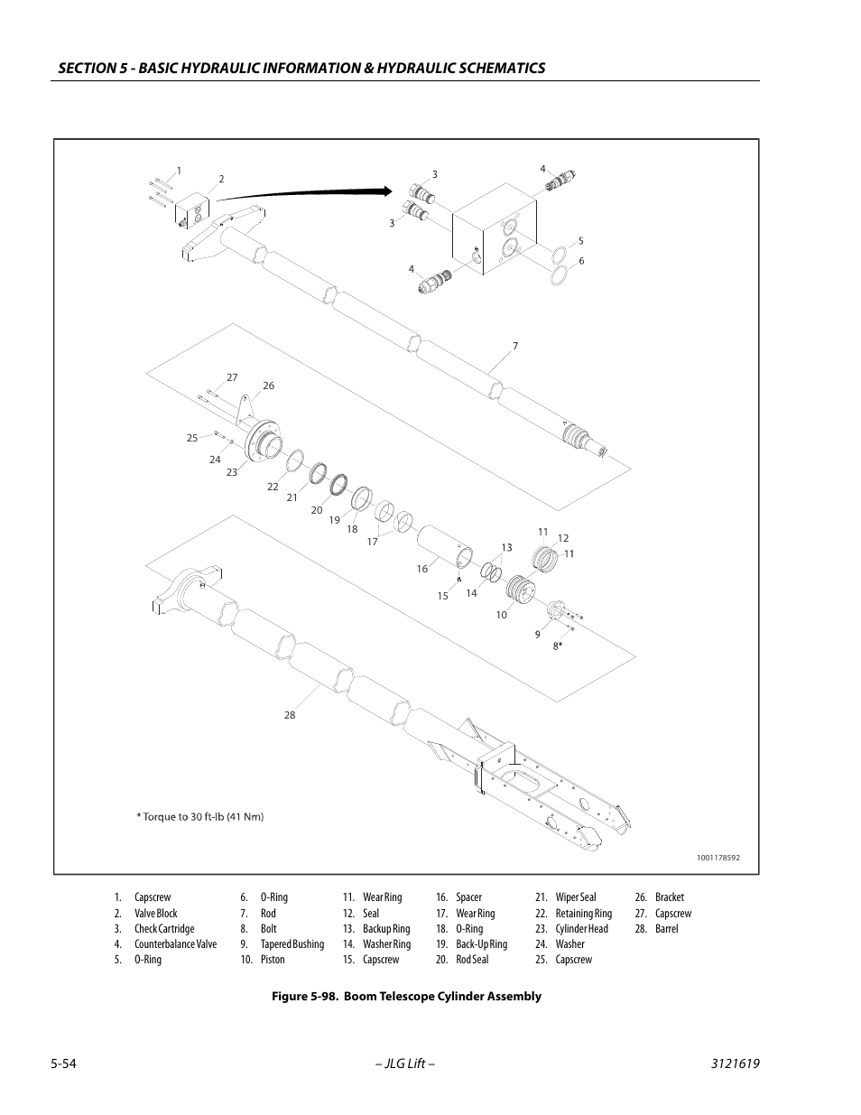 Boom telescope cylinder assembly -54 | JLG 1850SJ Service Manual User Manual | Page 224 / 452