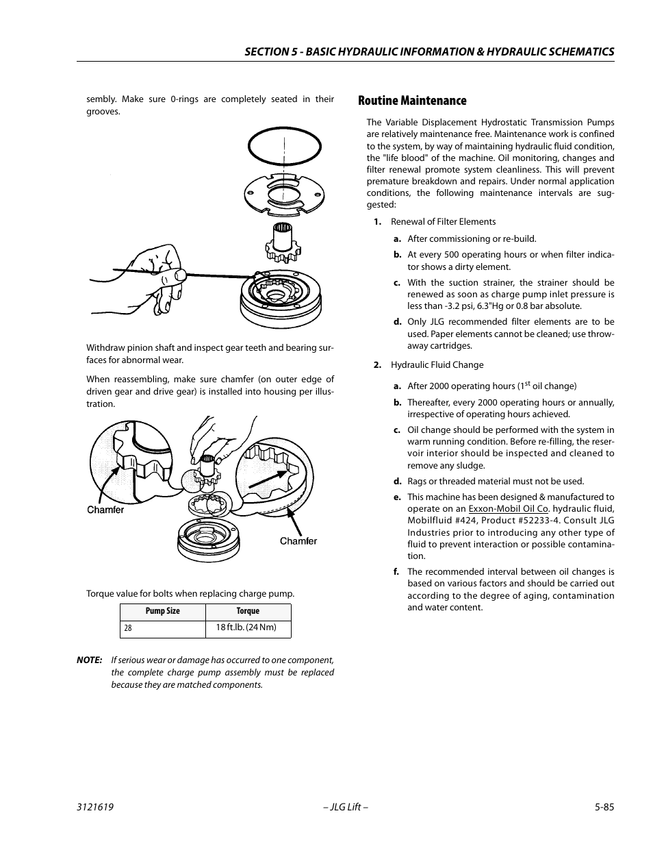 Routine maintenance, Routine maintenance -85 | JLG 1850SJ Service Manual User Manual | Page 255 / 452