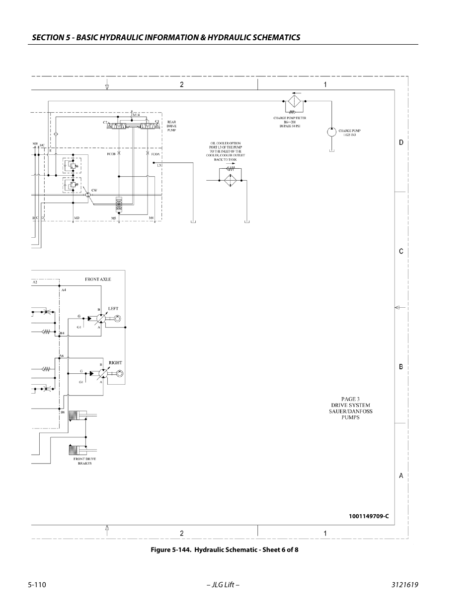 Hydraulic schematic - sheet 6 of 8 -110 | JLG 1850SJ Service Manual User Manual | Page 280 / 452