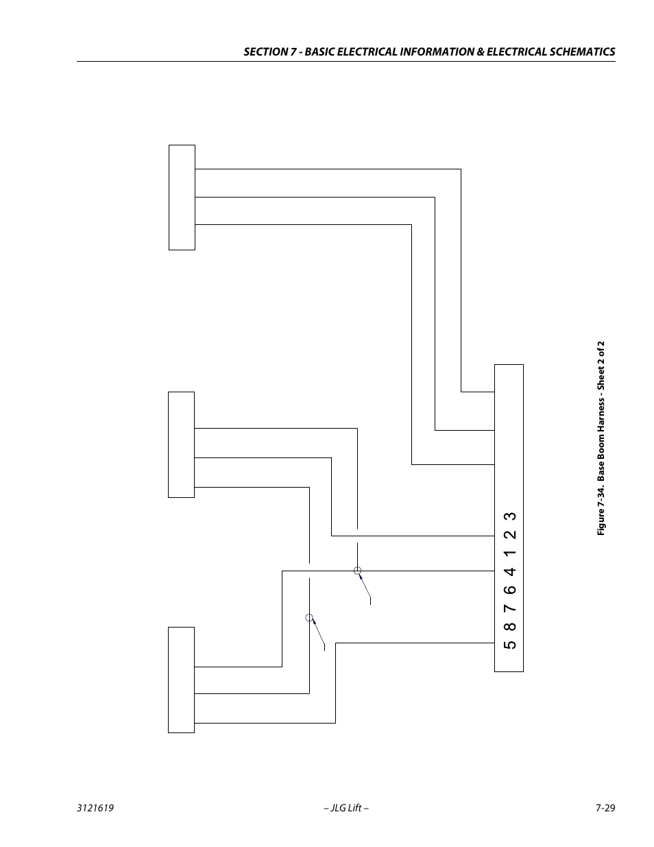 Base boom harness - sheet 2 of 2 -29 | JLG 1850SJ Service Manual User Manual | Page 389 / 452