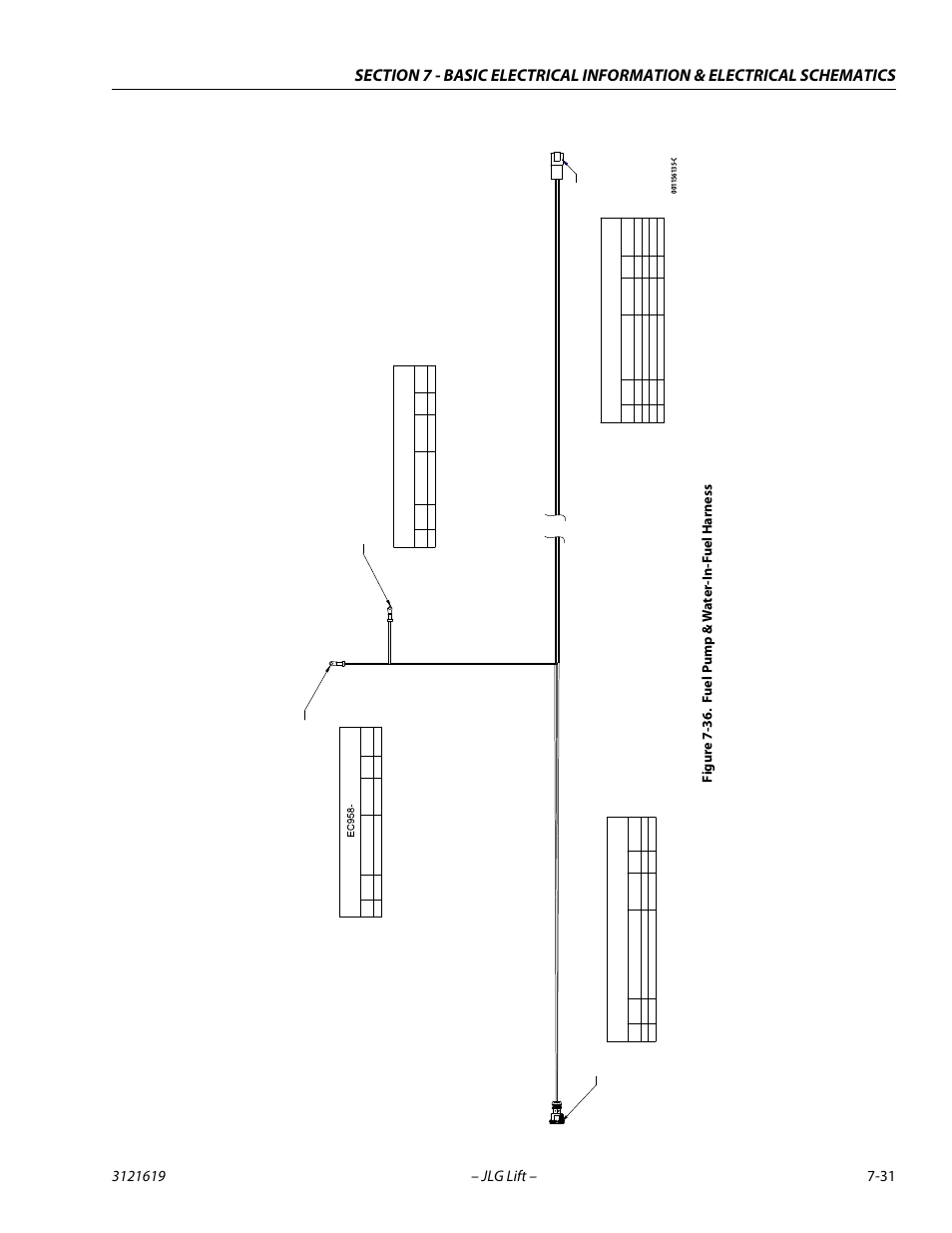 Fuel pump & water-in-fuel harness -31, Sn 9 5 9, X9 4 2 | Ec 95 8 | JLG 1850SJ Service Manual User Manual | Page 391 / 452