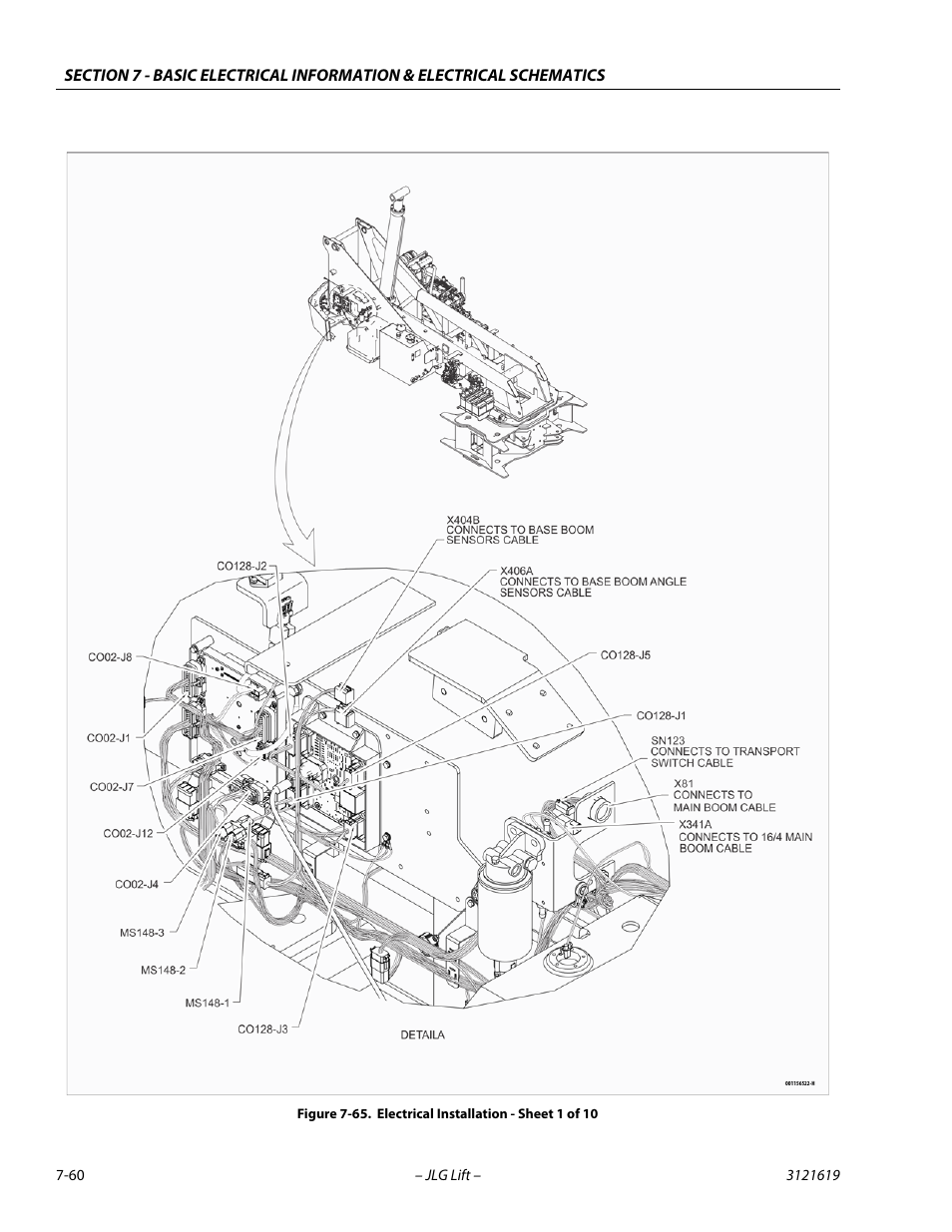 Electrical installation - sheet 1 of 10 -60 | JLG 1850SJ Service Manual User Manual | Page 420 / 452