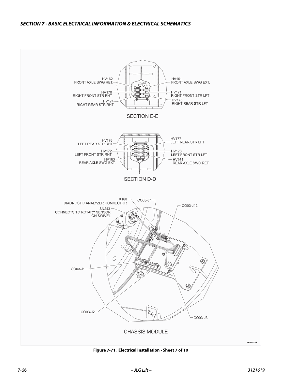 Electrical installation - sheet 7 of 10 -66 | JLG 1850SJ Service Manual User Manual | Page 426 / 452