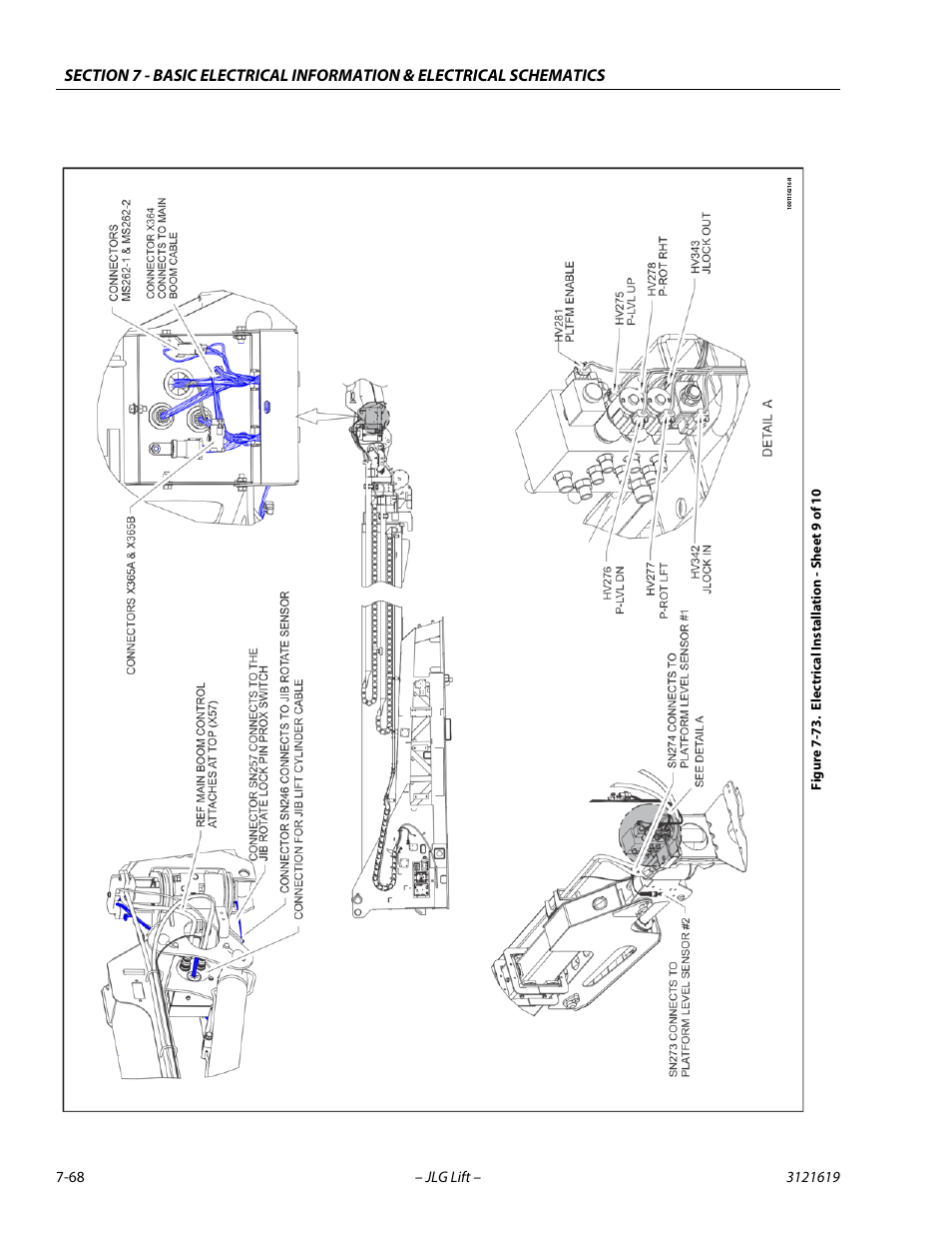 Electrical installation - sheet 9 of 10 -68 | JLG 1850SJ Service Manual User Manual | Page 428 / 452