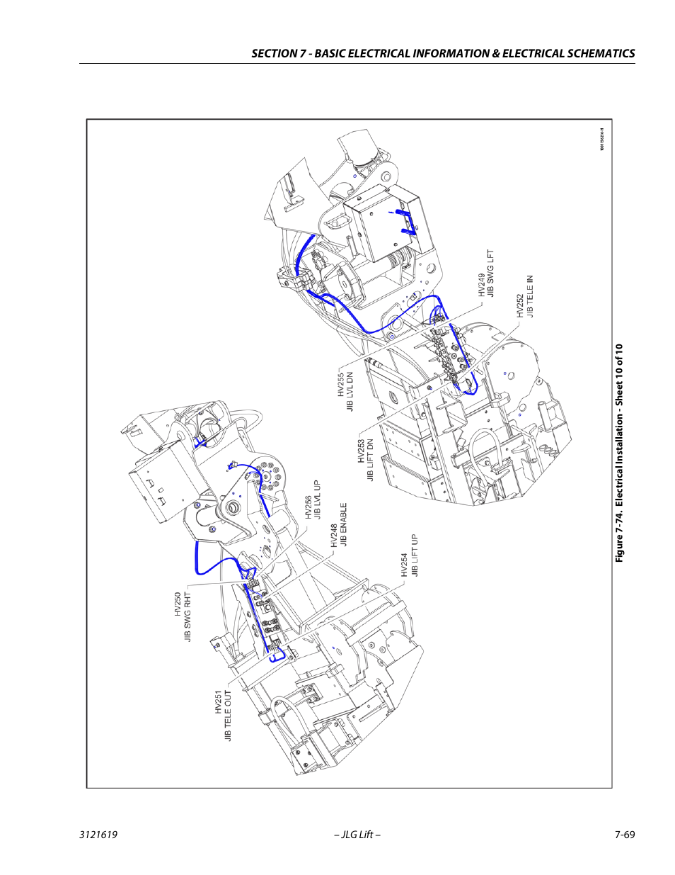 Electrical installation - sheet 10 of 10 -69 | JLG 1850SJ Service Manual User Manual | Page 429 / 452