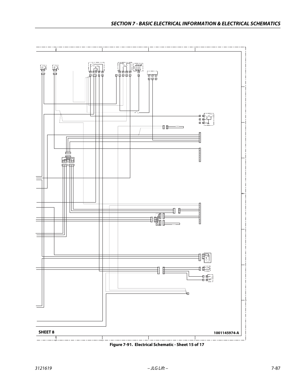Electrical schematic - sheet 15 of 17 -87, Pwr si g g nd, Fuel pump water in fuel deutz diagnostic | JLG 1850SJ Service Manual User Manual | Page 447 / 452