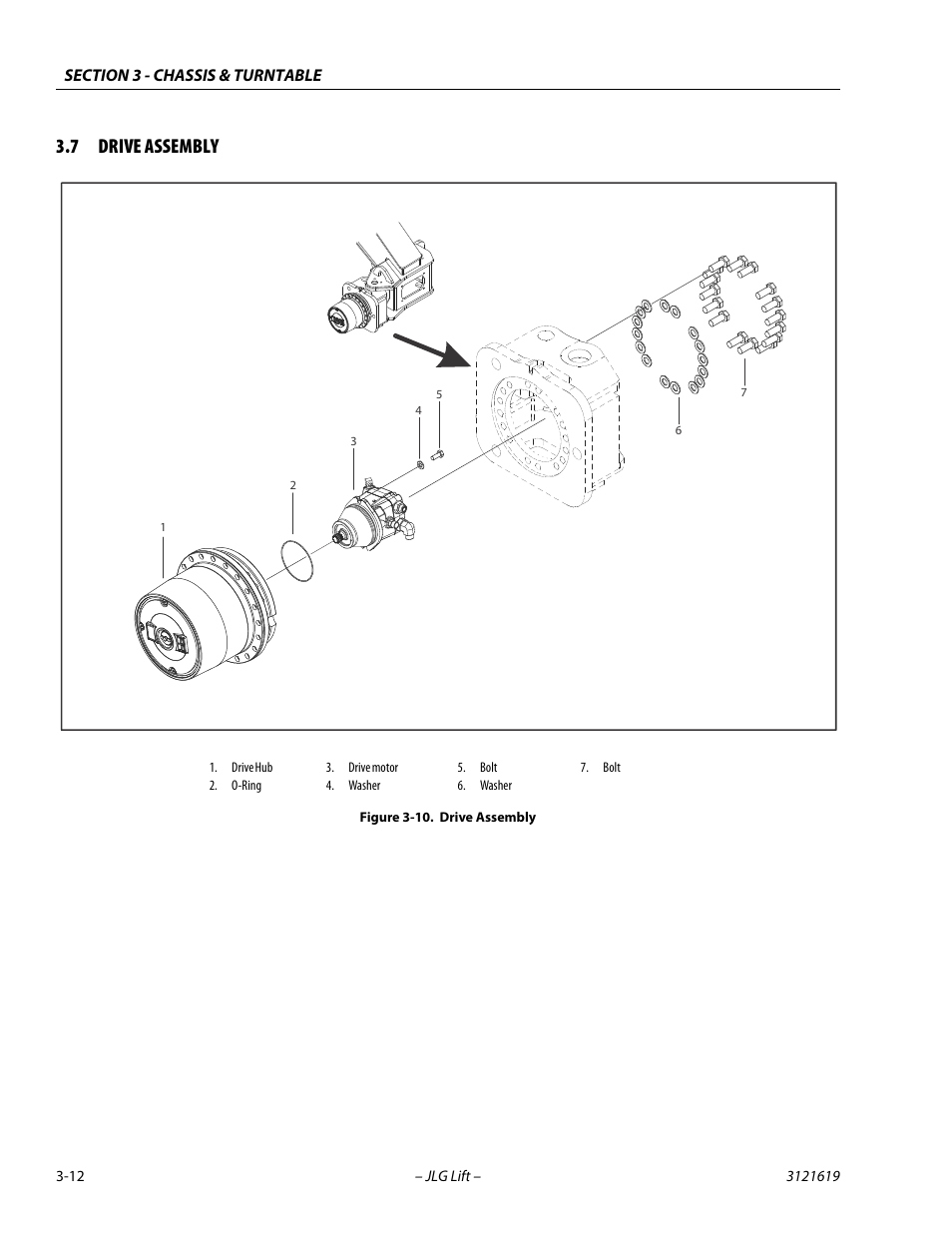 7 drive assembly, Drive assembly -12 | JLG 1850SJ Service Manual User Manual | Page 54 / 452