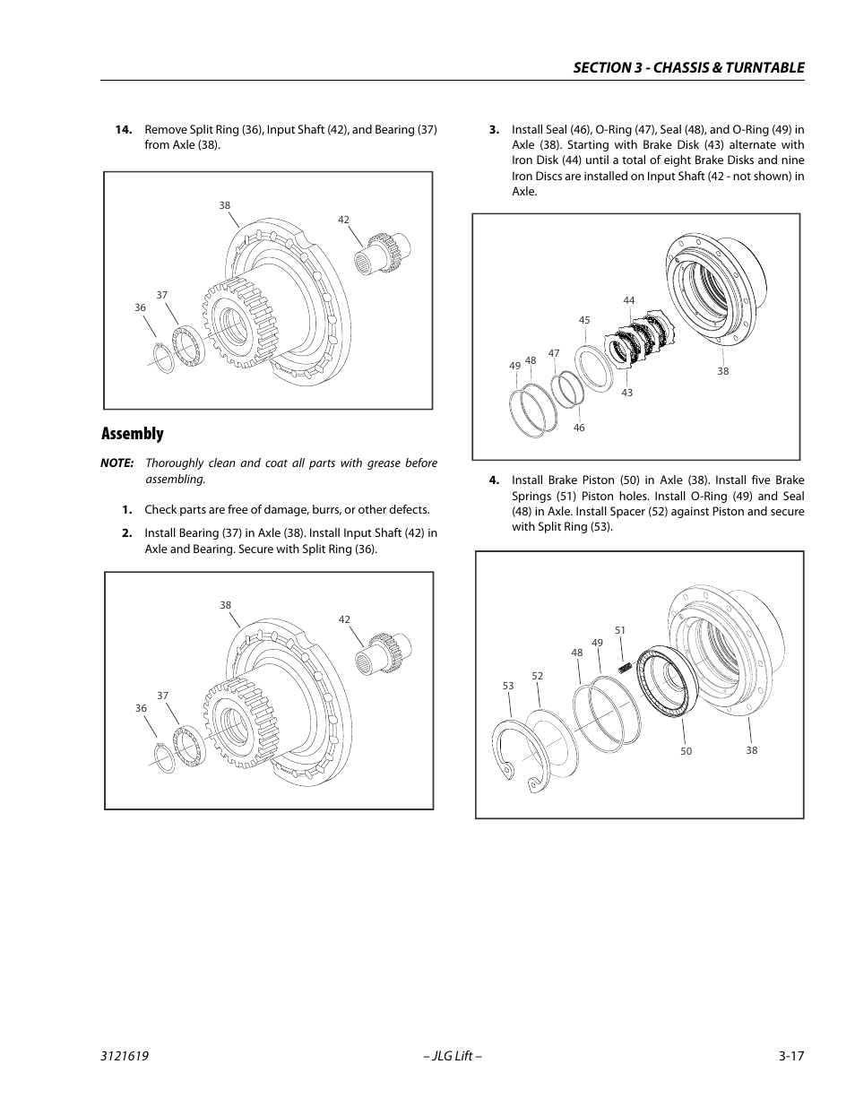 Assembly, Assembly -17 | JLG 1850SJ Service Manual User Manual | Page 59 / 452