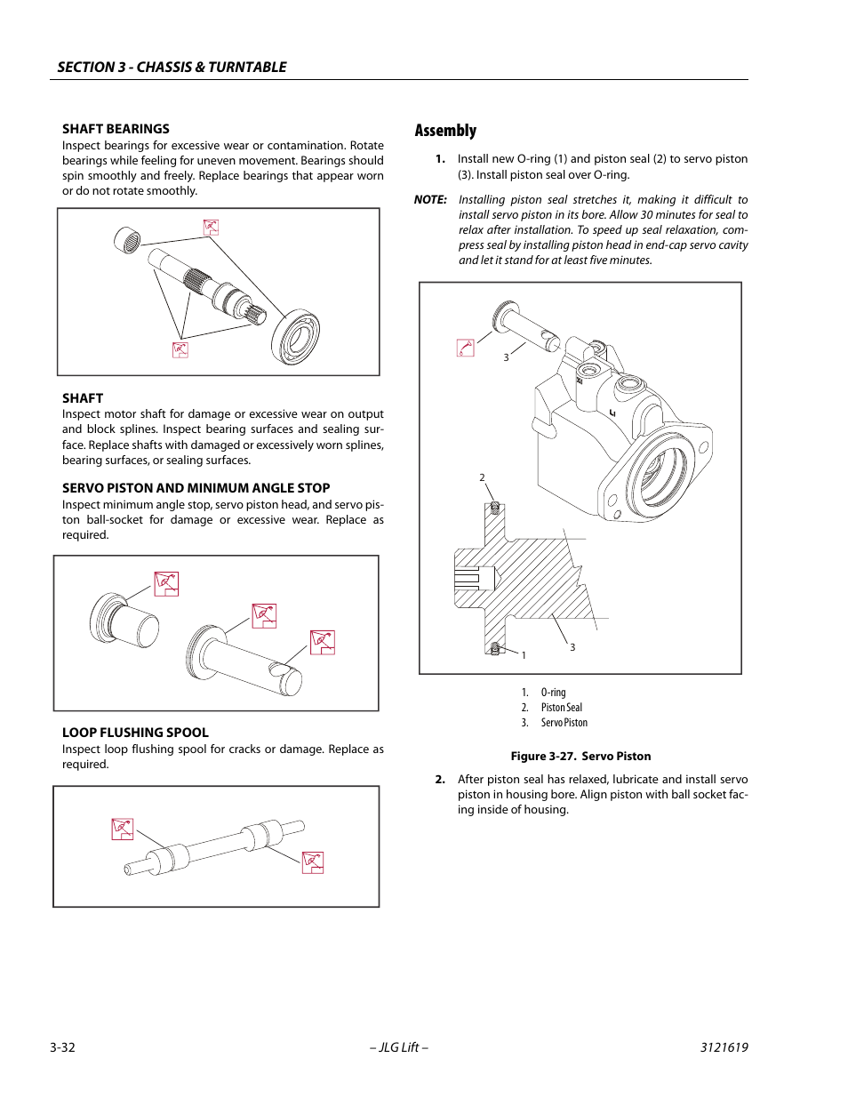 Assembly, Assembly -32, Servo piston -32 | JLG 1850SJ Service Manual User Manual | Page 74 / 452